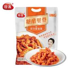 55.5元包邮！谷言（GUYAN）预制菜糖醋里脊310g*6连包