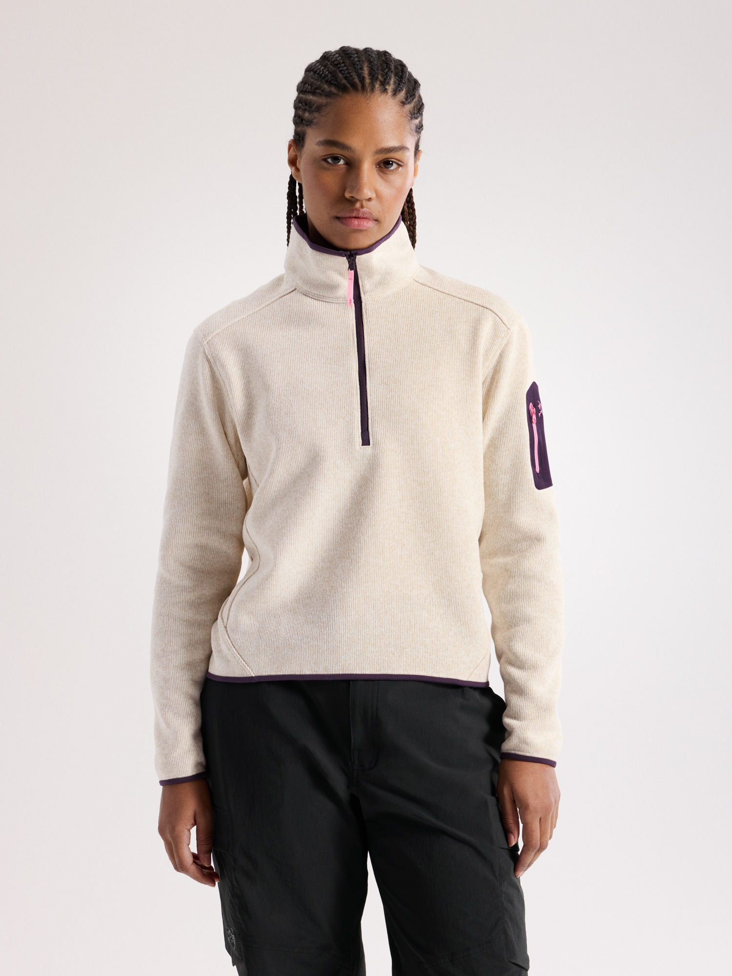 Arcteryx Covert 1/2 Zip 始祖鸟女士外套 Cosmic Bloom Heather XS