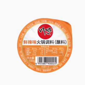 18元包邮！川崎 鲜辣味火锅蘸料 100g*12盒