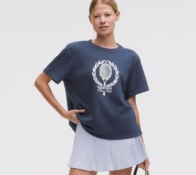lululemon 网球俱乐部T恤 纯棉宽松超柔软