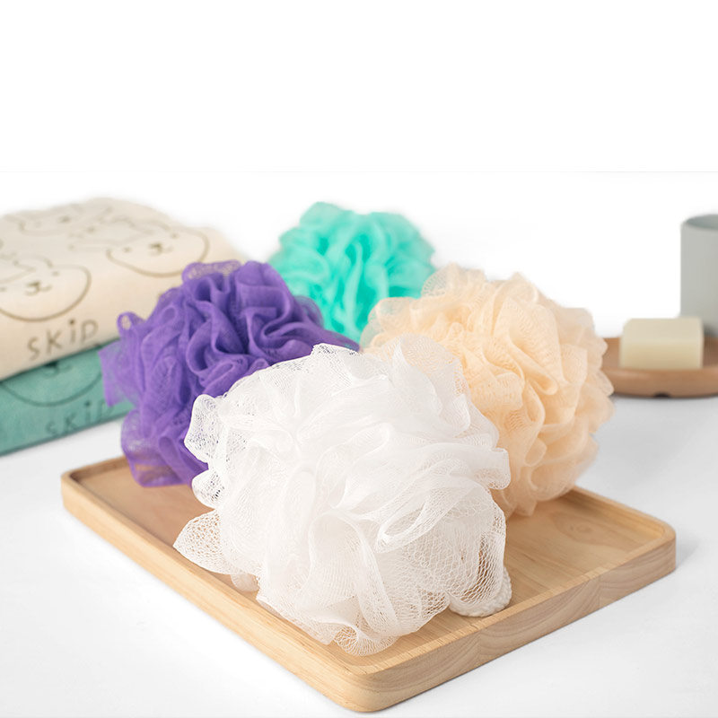 【可签到】儿童泡泡浴花球搓澡洗澡球*3个