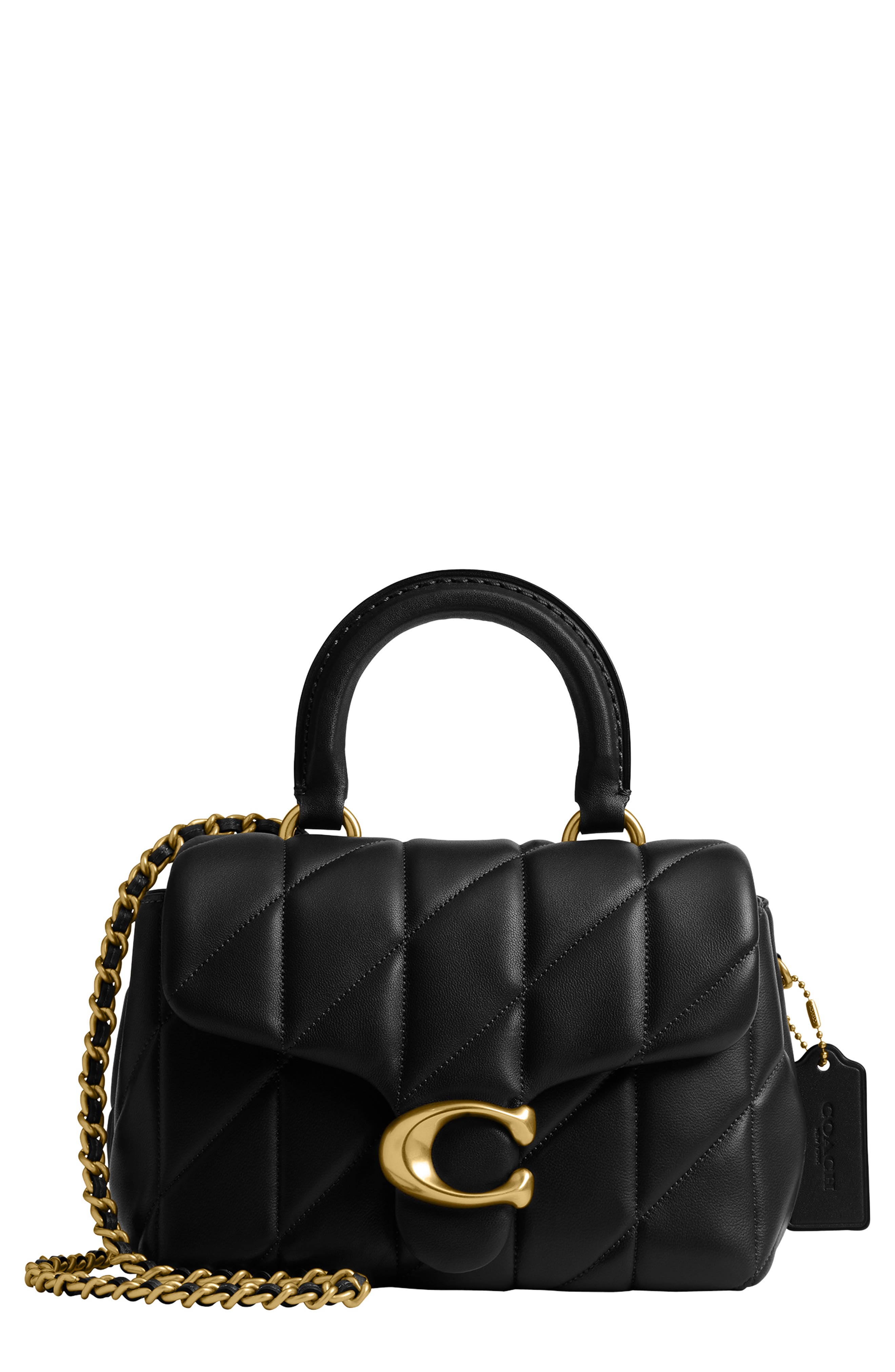 COACH Tabby Quilted Leather Convertible 蔻驰手提包