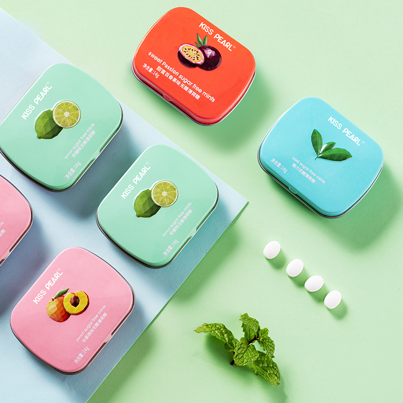 【8件】kisspearl无糖薄荷糖