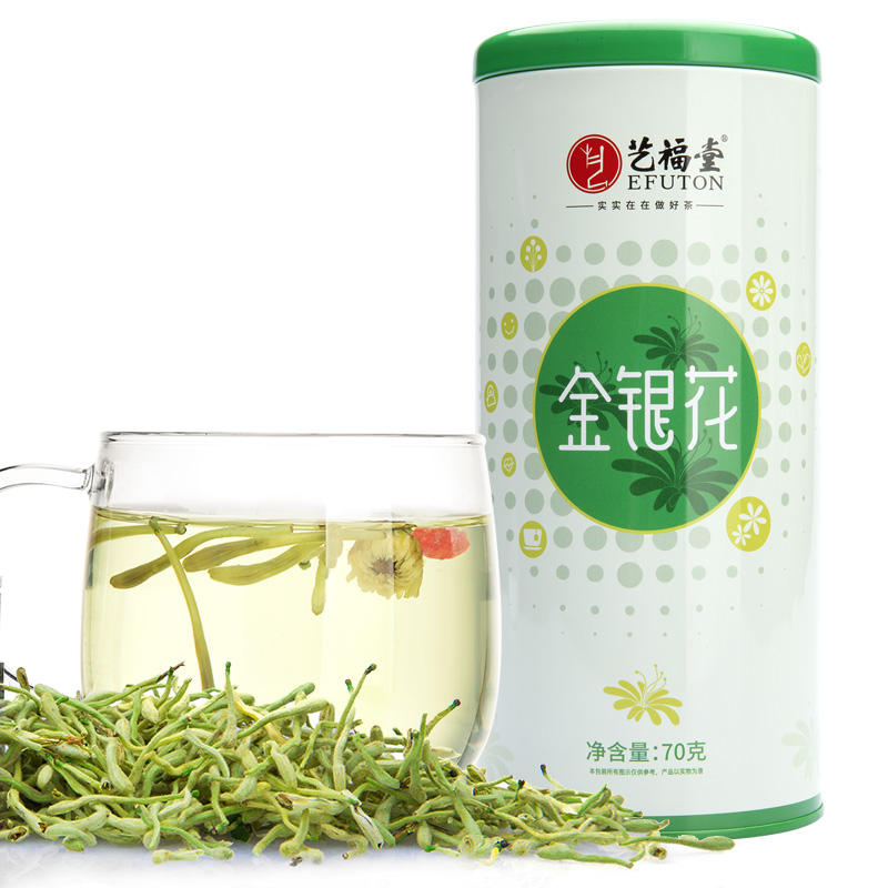 艺福堂花茶金银花干花特级茶叶泡水菊花枸杞