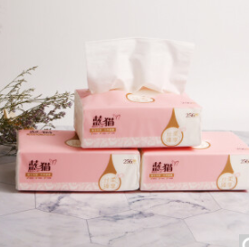 24,9元包邮！蓝猫 原木4层加厚抽纸 256抽*30包