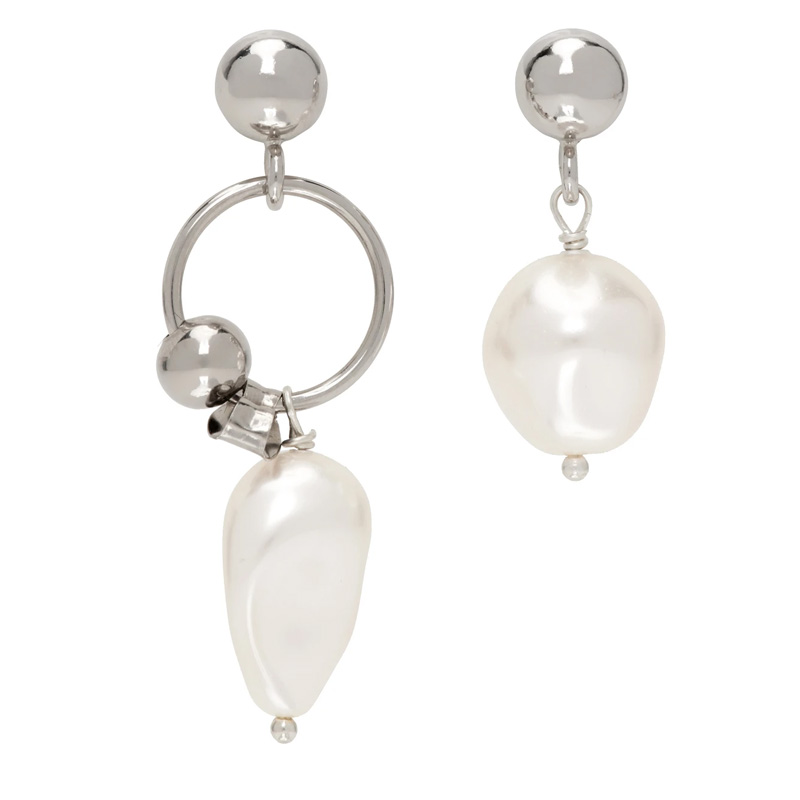 JUSTINE CLENQUET Silver Richie Earrings