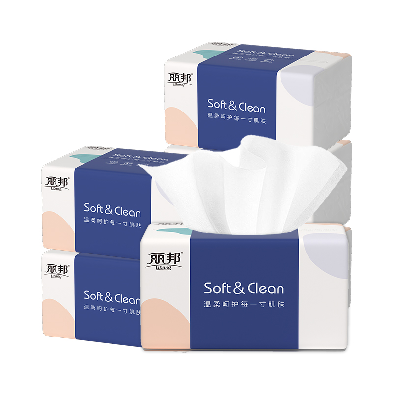 包邮丽邦抽纸4层360张*6包