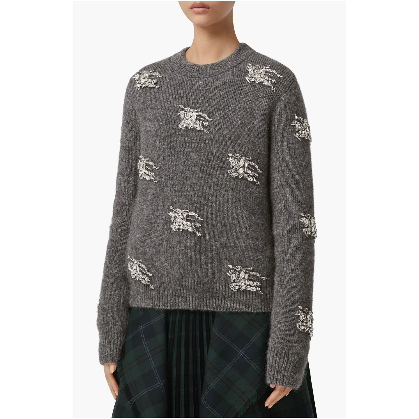 Burberry Embellished Equestrian Knight 毛衣 