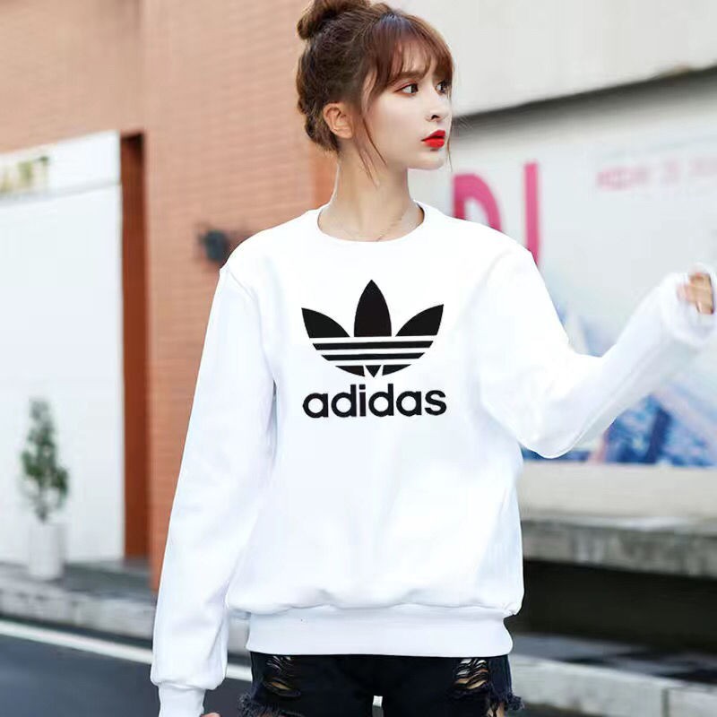 【送运费险】阿迪达斯  潮牌 男女 潮牌 连帽 圆领印花卫衣