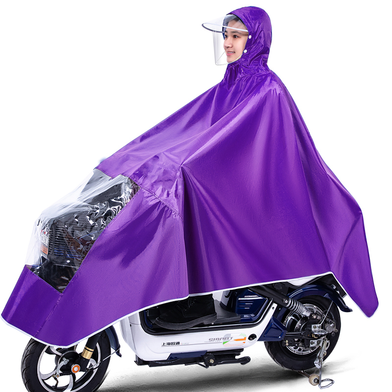 电动摩电瓶车加厚男女长款全身防暴雨雨披