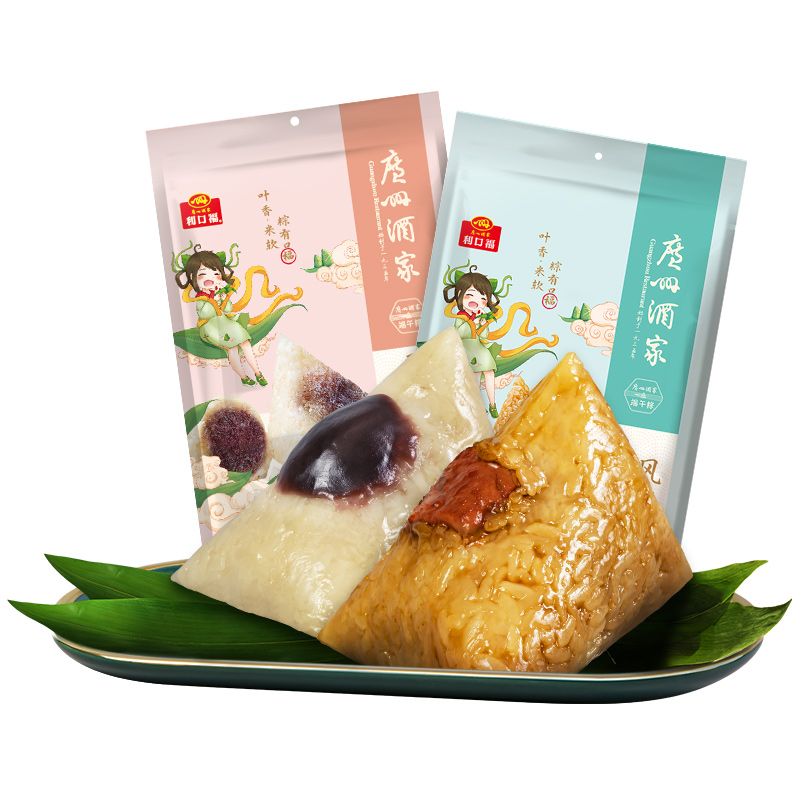 【广州酒家】豆沙蜜枣肉粽100g*4只