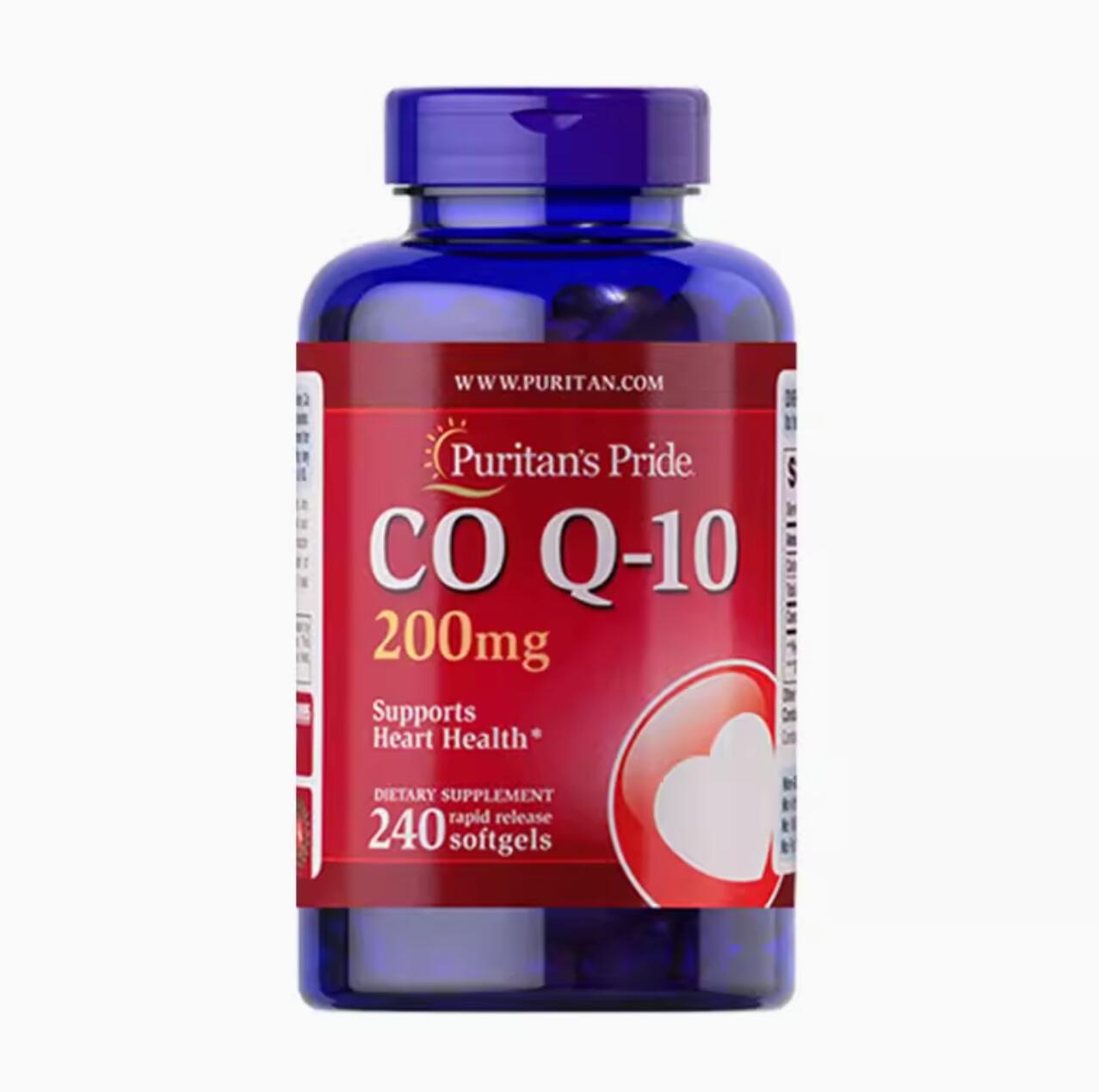 249.93元，Puritan's Pride 普丽普莱 辅酶Q10软胶囊 200mg 240粒 