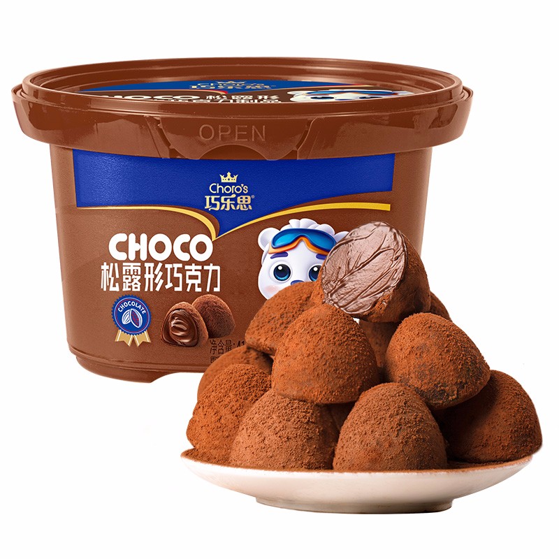 【旗舰店】巧乐思 松露形黑巧克力 410g