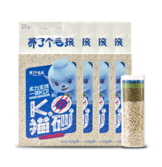 19.9元包邮！养了个毛孩 K.O混合猫砂7L/包