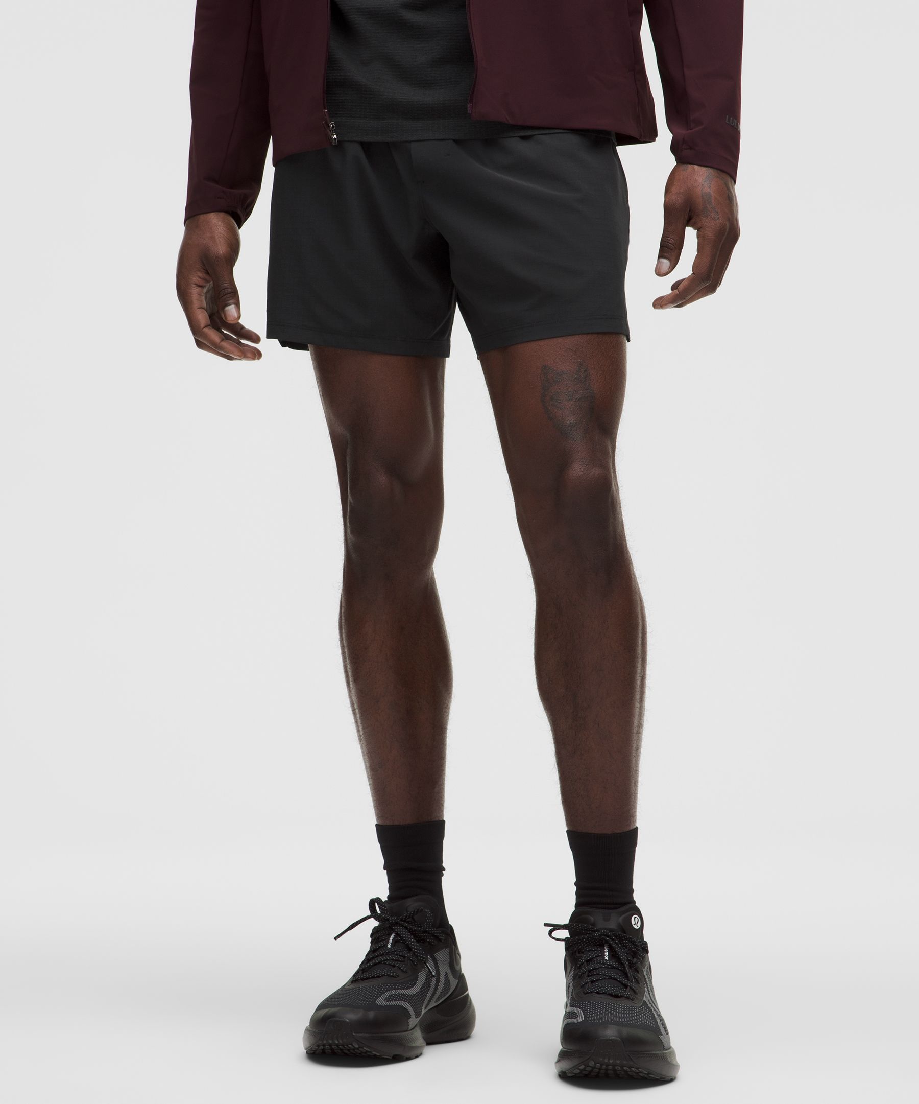 Lululemon Mile Maker Run Crew Ripstop Lined Short 6