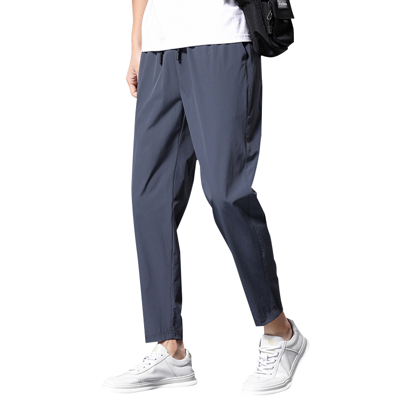 南极人！夏季薄款男式冰丝九分裤