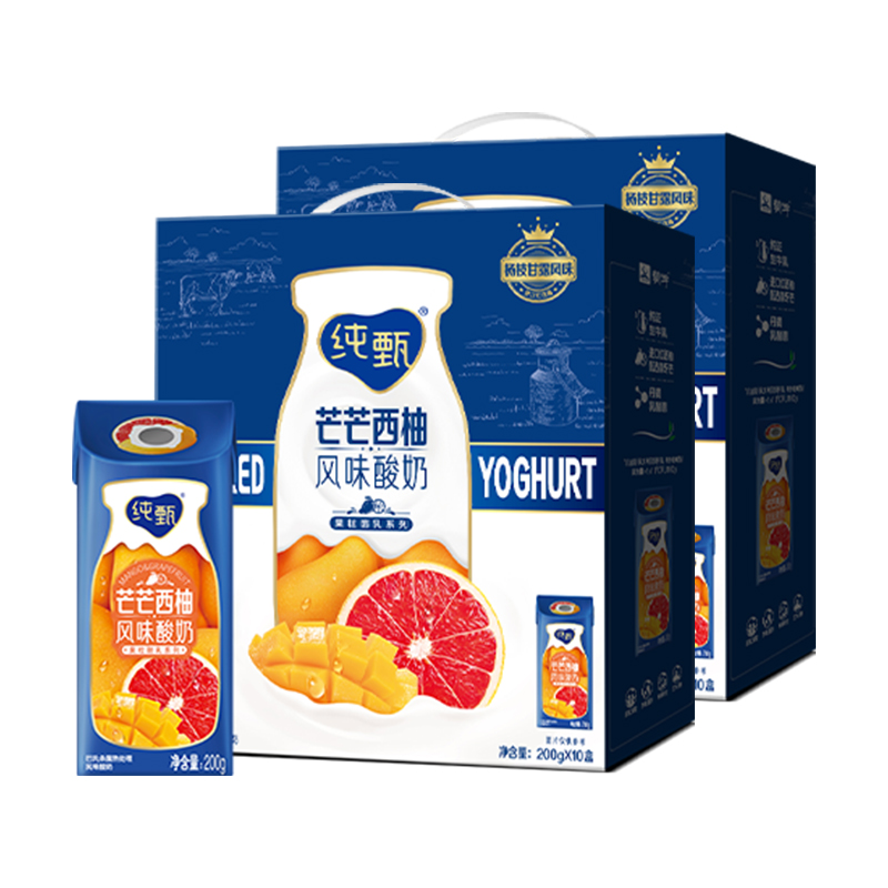 【蜜蜂惊喜社】纯甄芒芒西柚风味酸奶