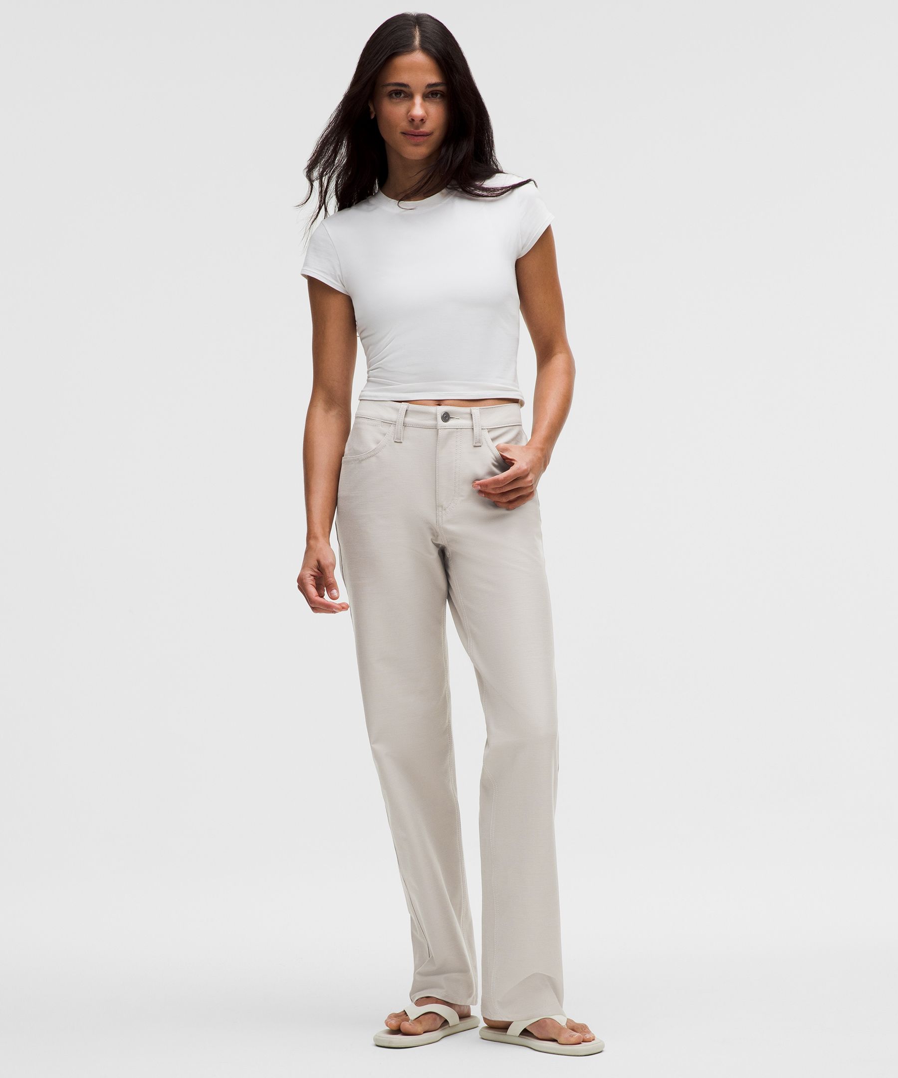 Lululemon EasyFive Mid-Rise Relaxed-Straight Pant *Short