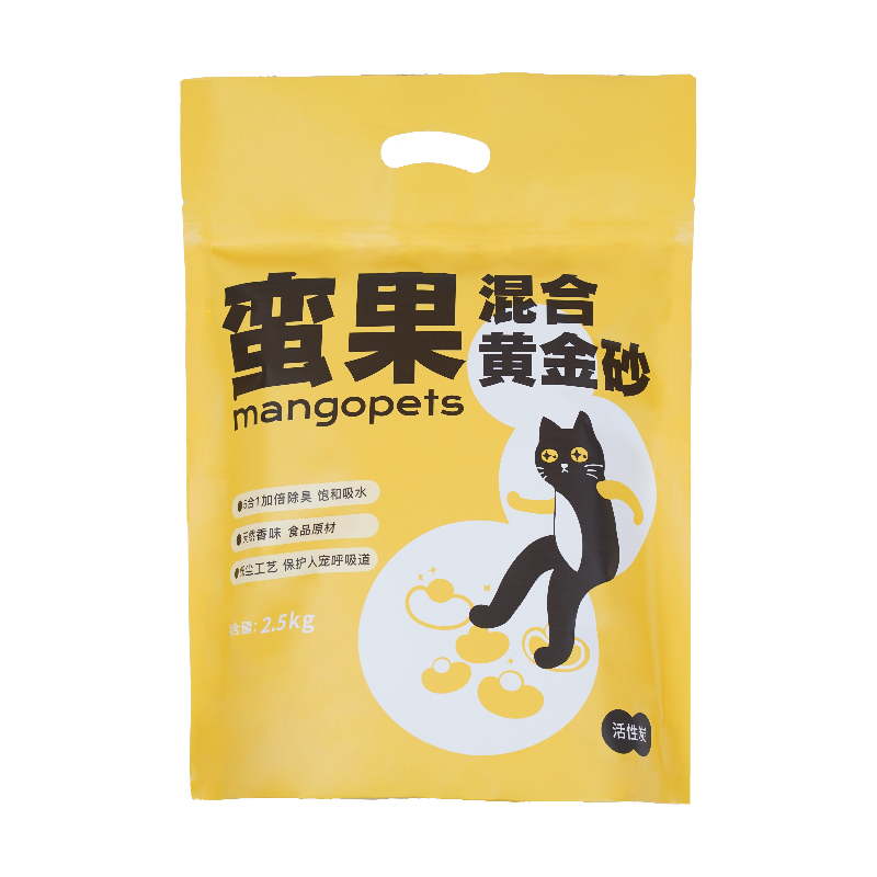 Mango蛮果1.5mm活性炭混合猫砂6L