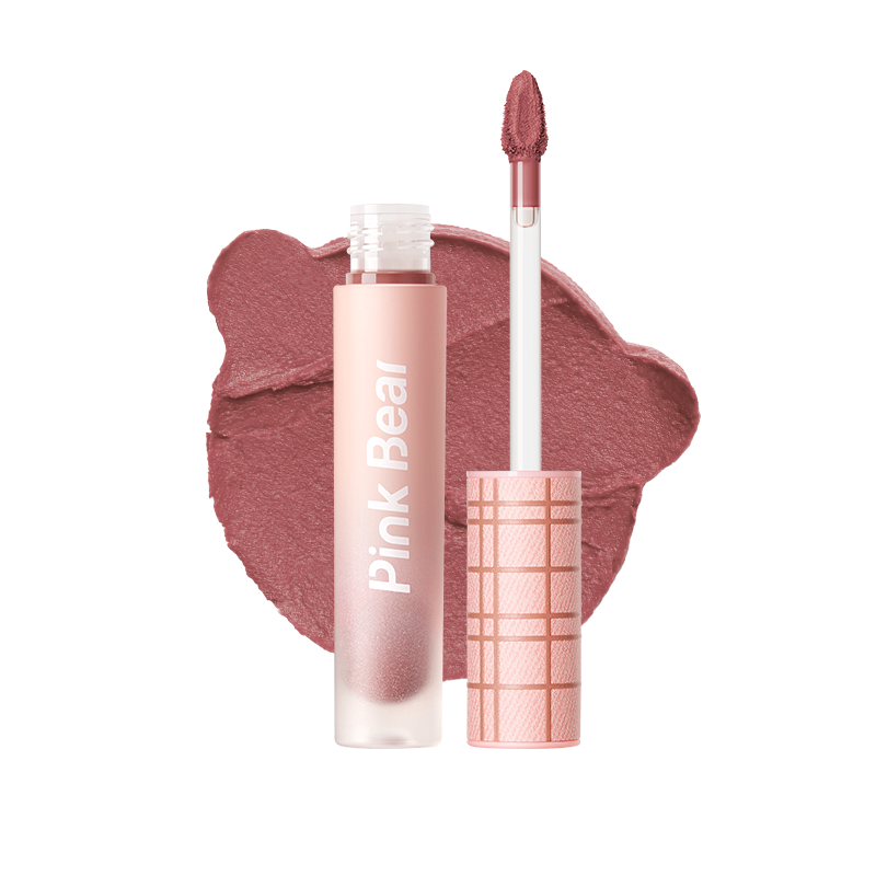 【拍2件！】皮可熊粉色牛仔唇泥共2支