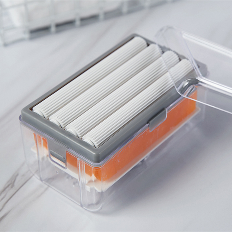 博生肥皂起泡器盒多功能家用沥水收纳