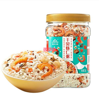 39.8元包邮！柴火大院  五谷杂粮干贝虾仁粥料1.2kg