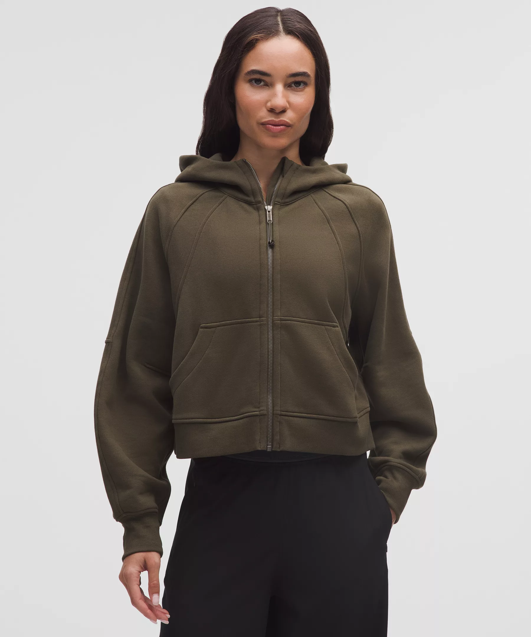 Lululemon Scuba Oversized 女士卫衣 Olive Brown XL/XXL