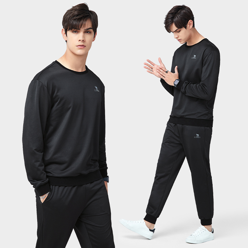 骆驼男装2022春季新款休闲运动套装