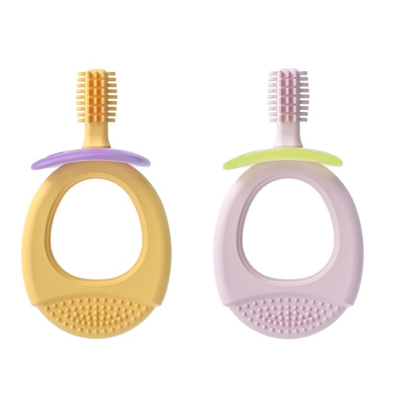 婴儿硅胶牙胶磨牙棒可水煮