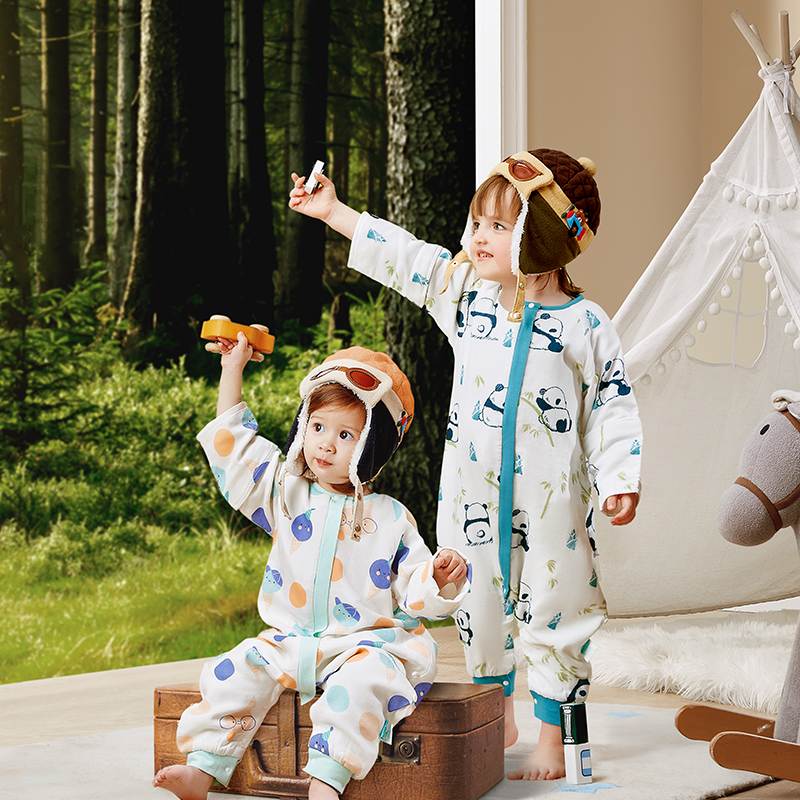 【可优比品牌】婴儿纱布无袖睡袋