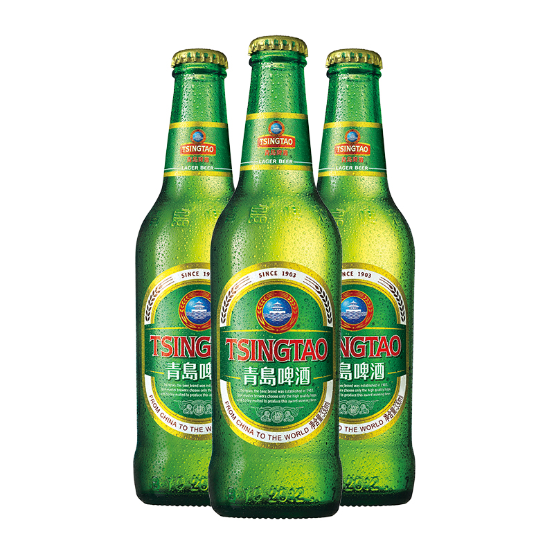 青岛啤酒经典11度330ml*24瓶箱啤