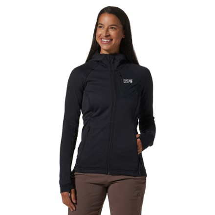 Mountain Hardwear Polartec Power Grid Full-Zip Fleece Hoodie - Women's
