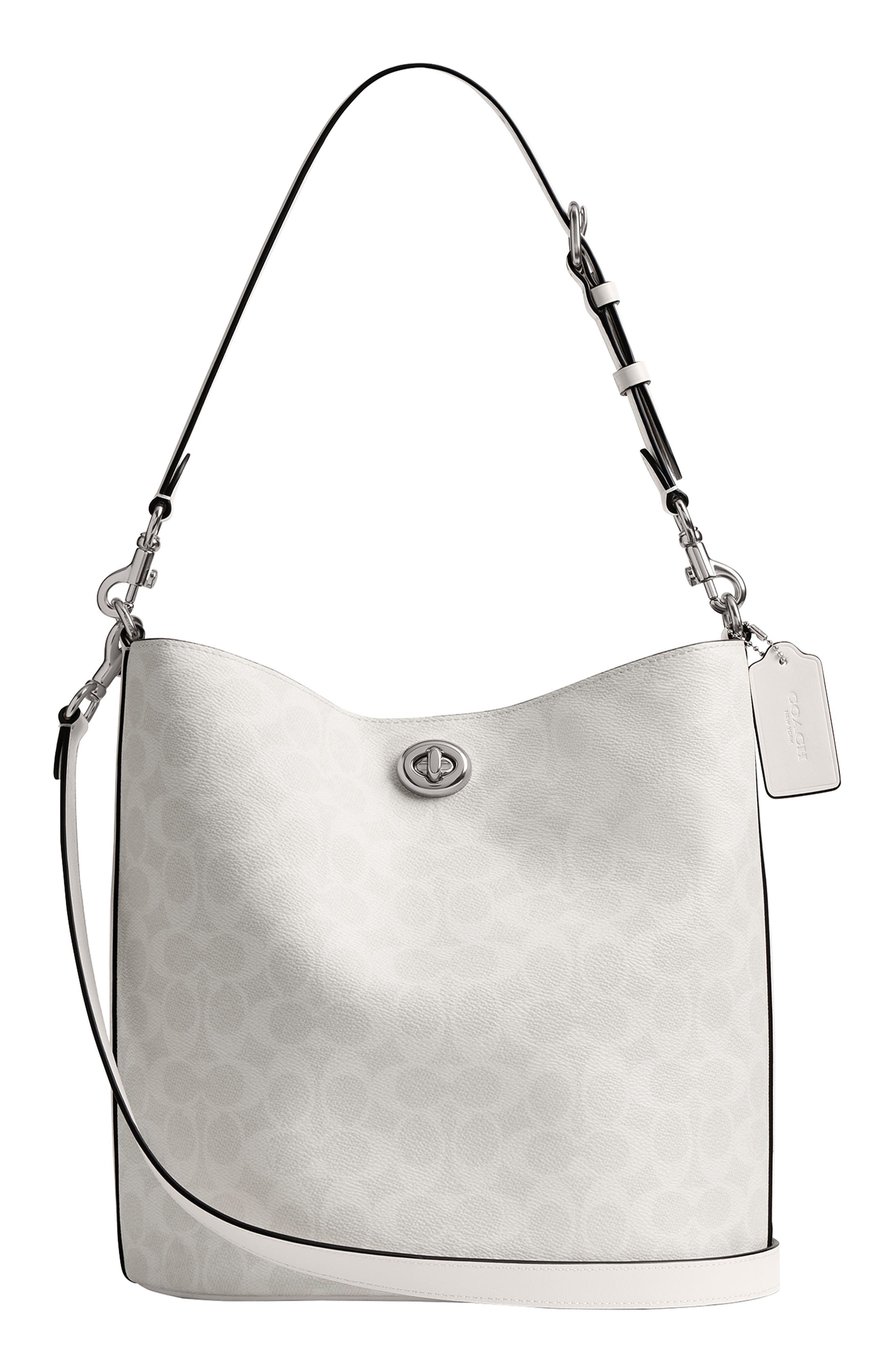 COACH Willow Signature Coated Canvas & Leather Shoulder Bag