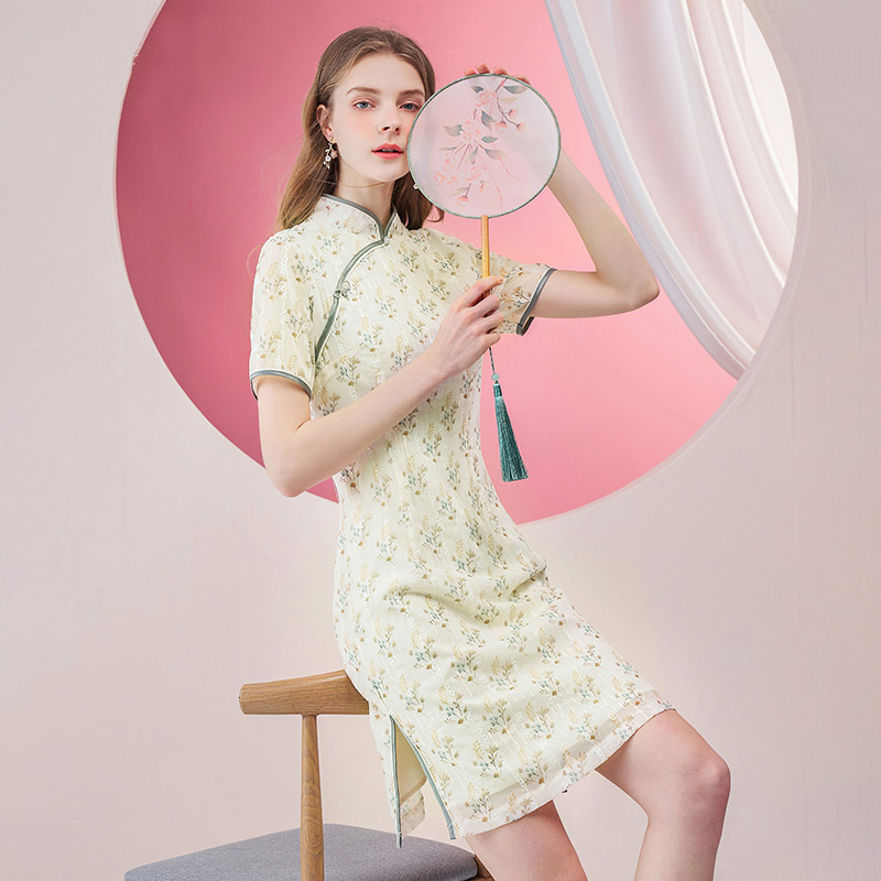 香影改良版旗袍年轻款2022新款