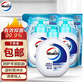 23.9元包邮！威露士抑菌洗手液525ml*1瓶+袋装525ml*2袋