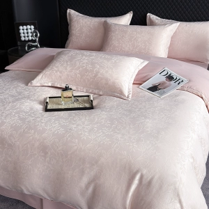 无印独白高奢升级版金丝银线宋锦缎大提花四件套G