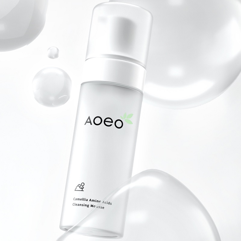 AOEO山茶花氨基酸洁面慕斯温和深层清洁