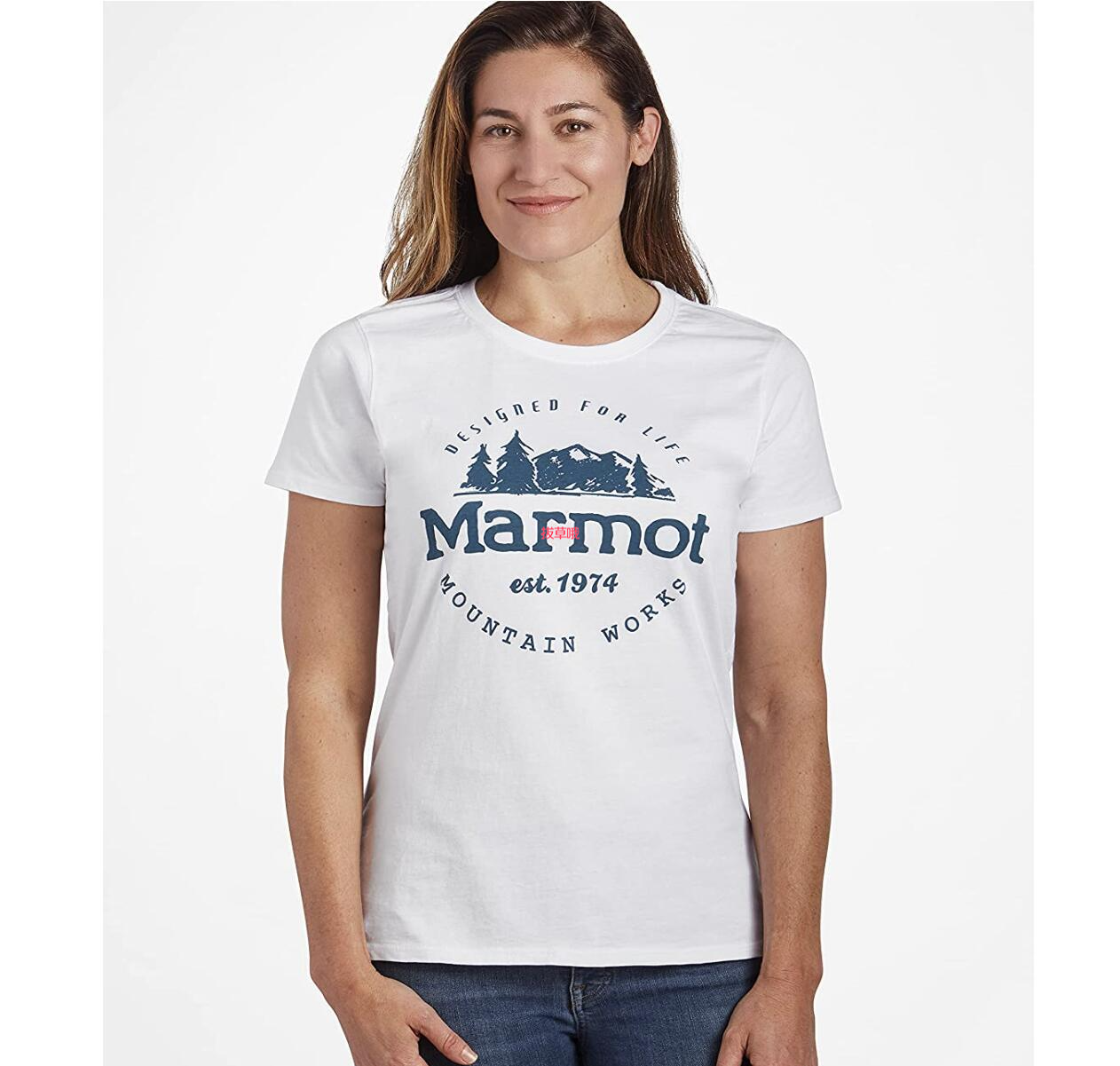 多码补货！Marmot 土拨鼠 女士 圆领速干运动T恤