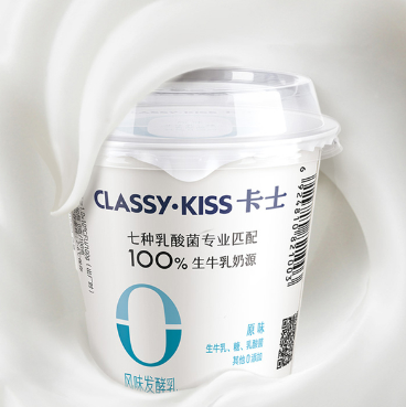 59.9元包邮！卡士酸奶无添加风味发酵乳110g*18杯