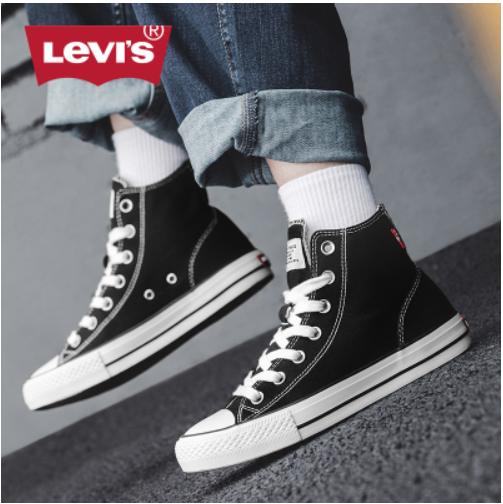 99元包邮！Levis李维斯 情侣款低帮/高帮帆布鞋