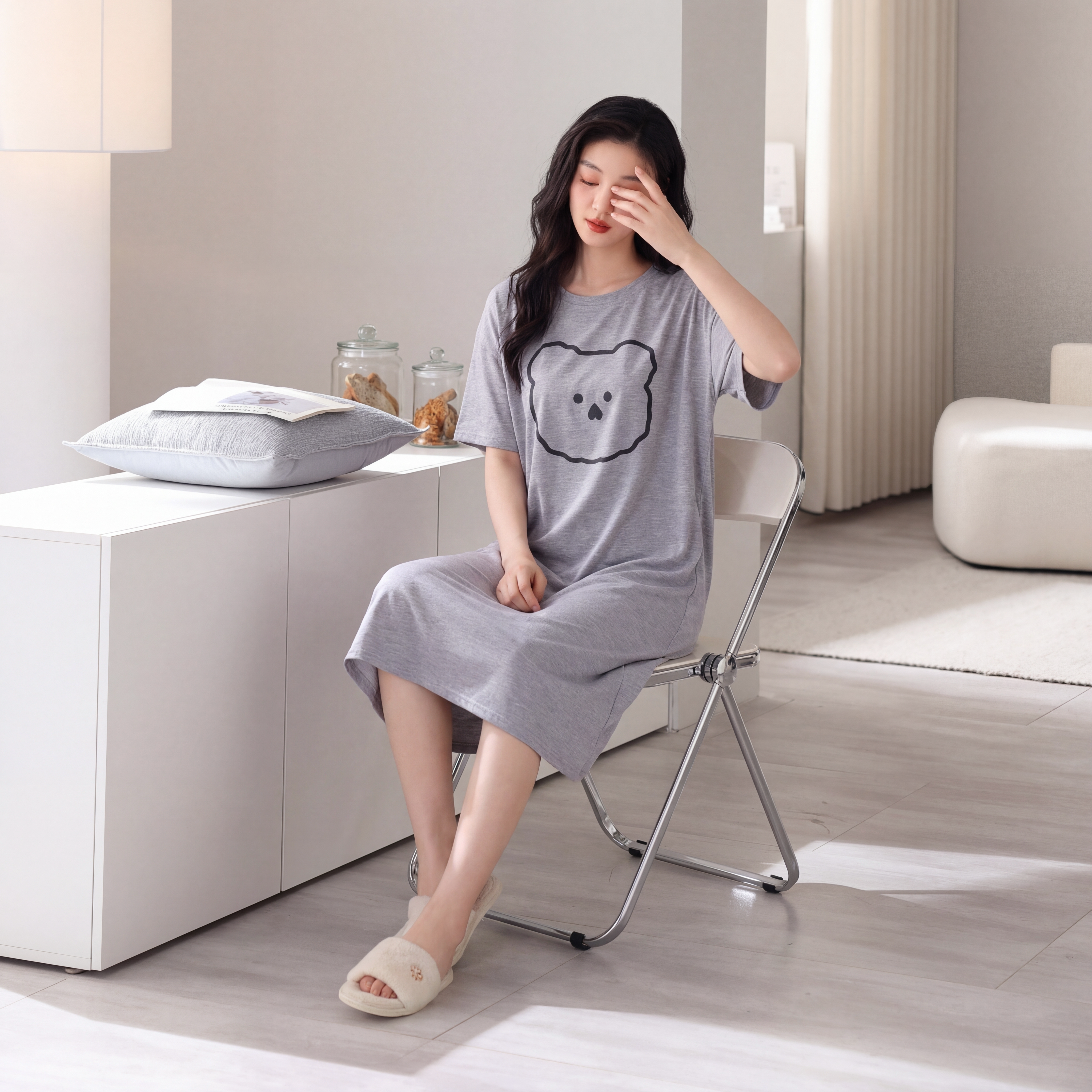 芬腾可安！莫代尔睡裙送运费险