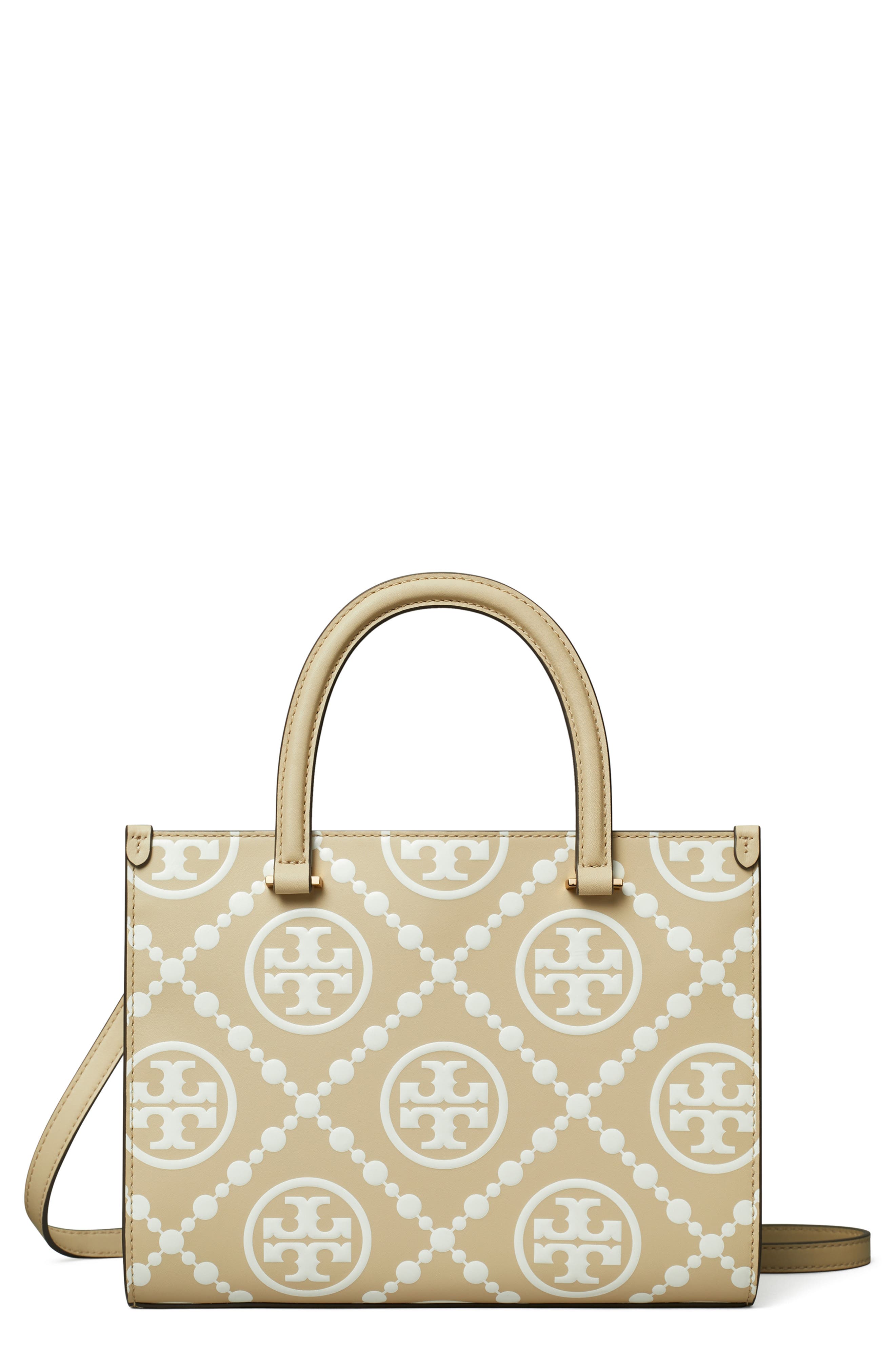 Tory Burch T Monogram Contrast Embossed Tote