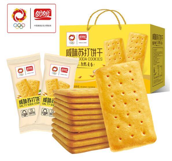 盼盼咸味苏打饼干800g/箱 仅需10.9元