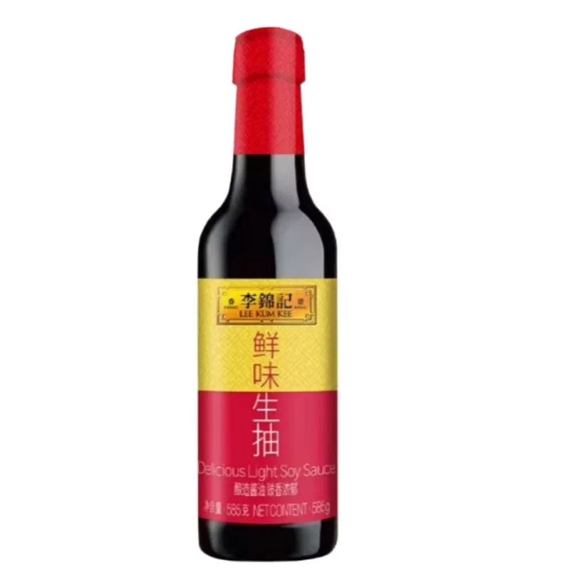 李锦记鲜味生抽585g酿造酱油厨房炒菜提鲜点蘸凉拌煲汤家用调味品