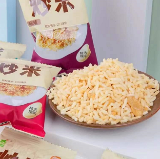8.9元包邮！乐此 泰国风味炒米 蛋黄味 600g(约20小包)