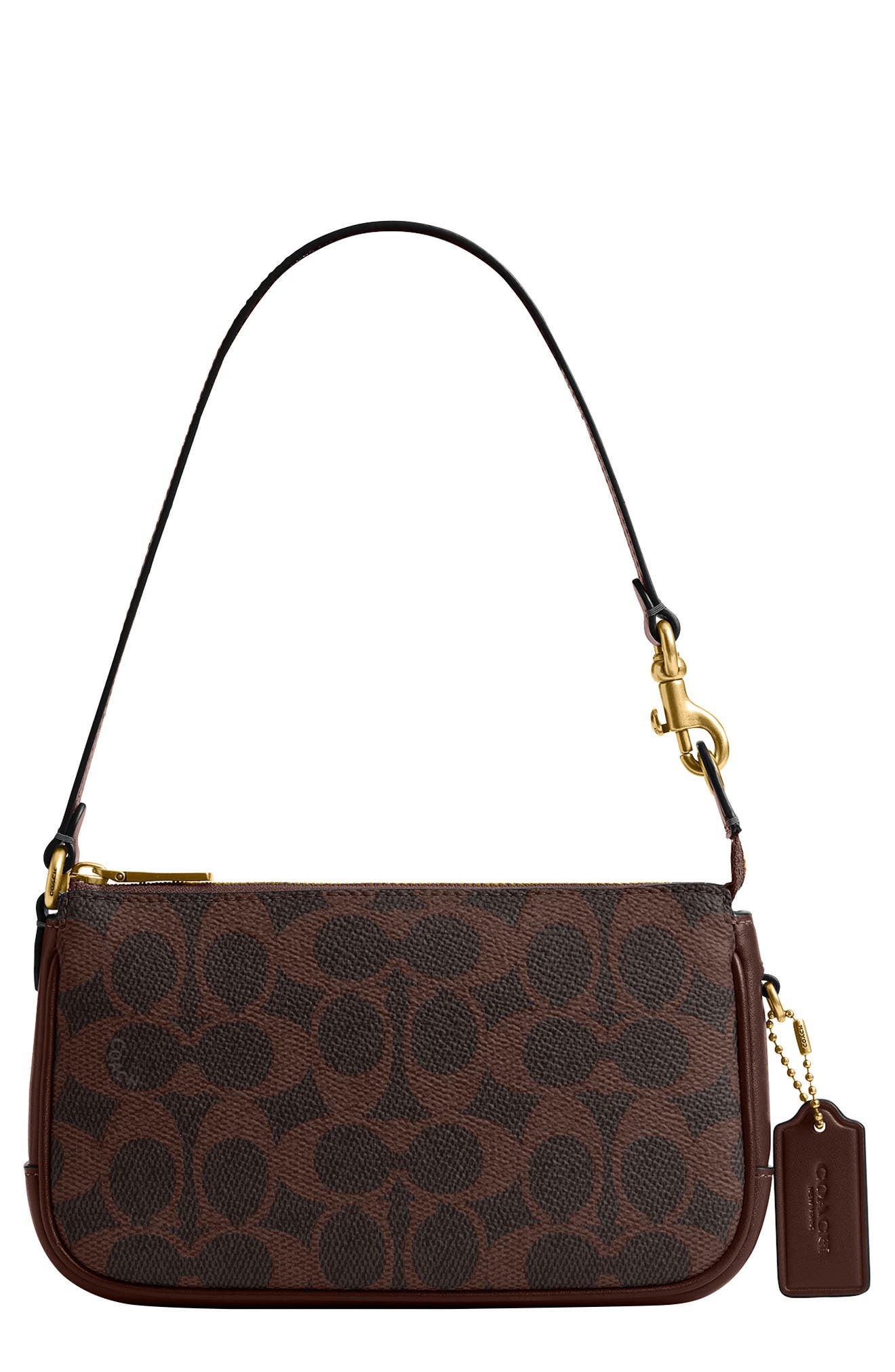 COACH Plaza Signature Coated 蔻驰麻将包