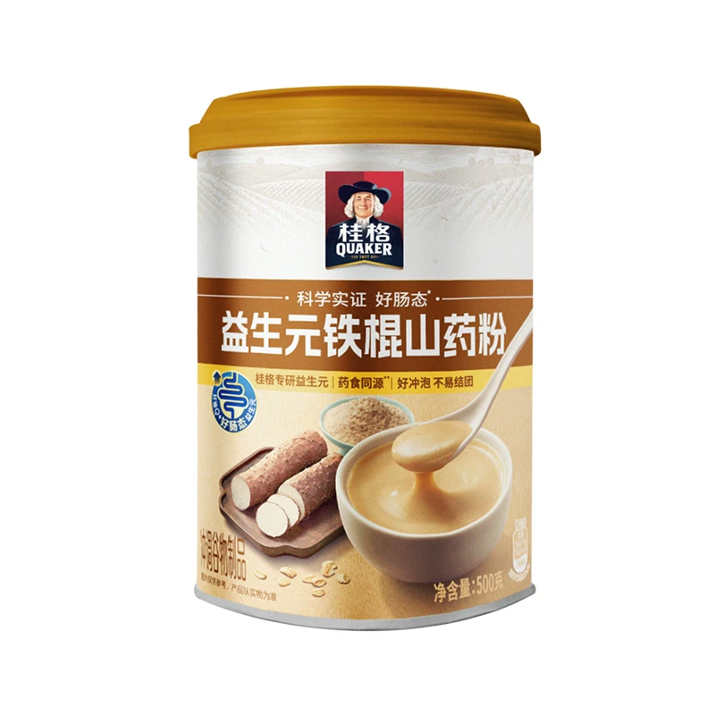 清仓！桂格益生元铁棍山药粉麦片500g罐装