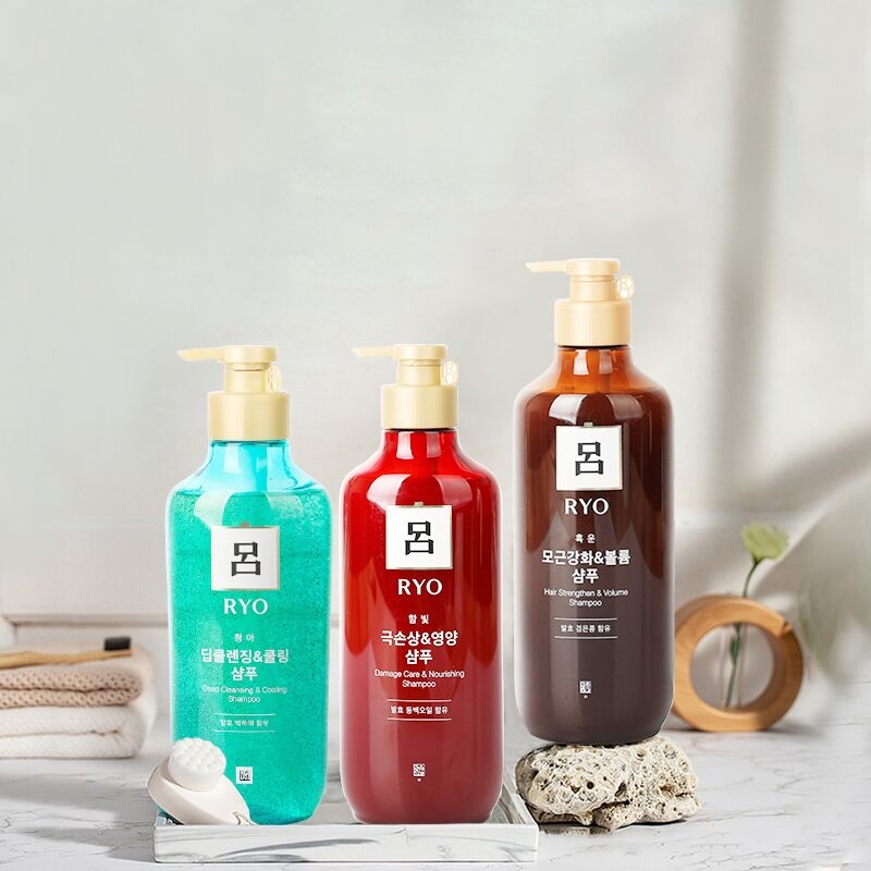 【拍3件】吕！韩国绿红棕吕洗发水550ml*3瓶