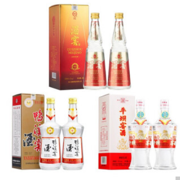【新低价】197元包邮！鸭溪窖 白酒套装 湄窖纪念1952双瓶+鸭溪玻璃瓶2瓶+平坝复古2瓶