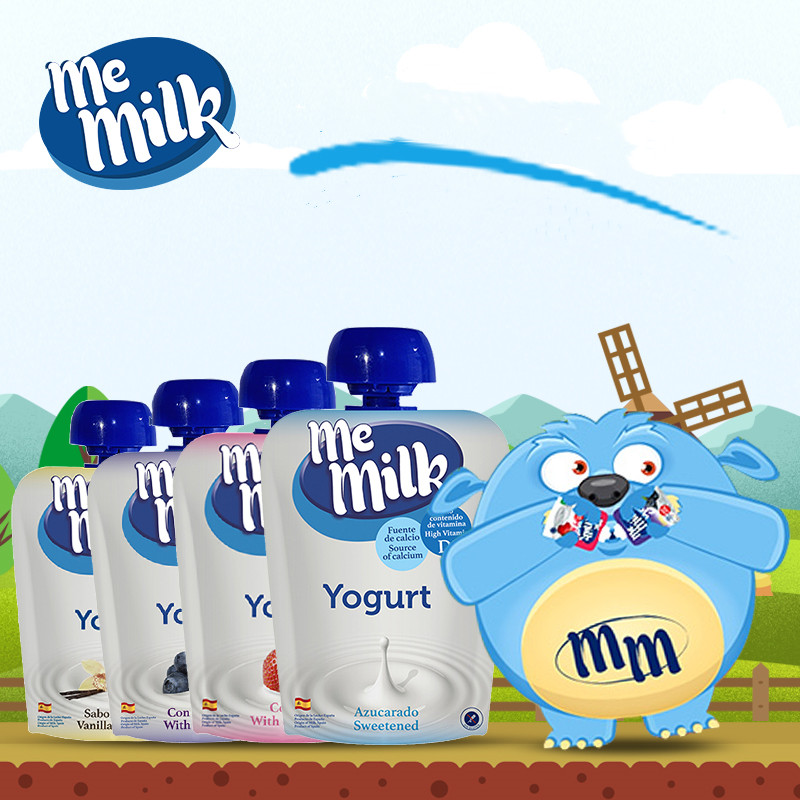 【拍二4袋】memilk西班牙原装进口儿童酸奶